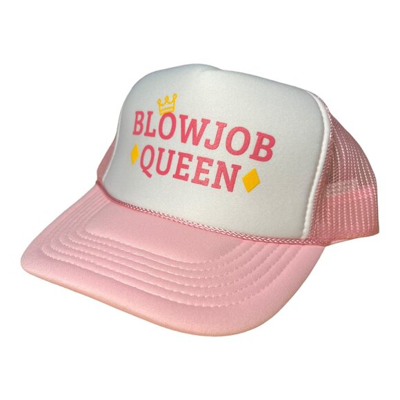 Blowjob Queen funny trucker hat Summer beach boating bachelorette party favor - Picture 3 of 5